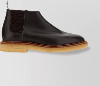 Thom Browne pull tab leather chelsea boot