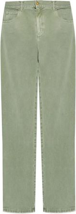 Balmain Jeans con logo inciso - Verde