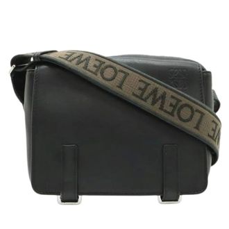 Loewe Pre-owned Messenger Shoulder Bag - unisex - Loewe Pre-owned - Vintage Cross Body Bags - Black - ONE SIZE - Pre-owned