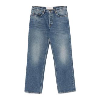 Golden Goose Straight Jeans, male, Blue, Size: W34 Straight Leg Denim Jeans