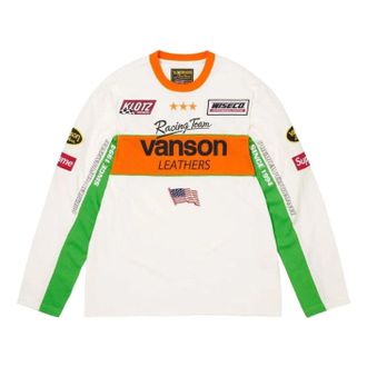 SUPREME x Vanson Leathers SS26 L/S T-Shirt White SUP-SS26-007-WHT