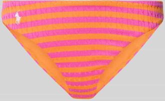 Polo Ralph Lauren Bikini Slip mit Allober-Muster Modell CABLESTRIPE in Pink, Gr&ouml;&szlig;e XL