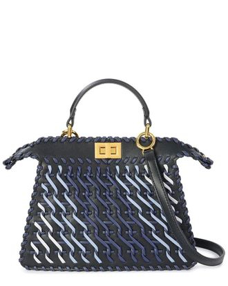 Tiffany & Fred Woven Leather Top Handle Bag