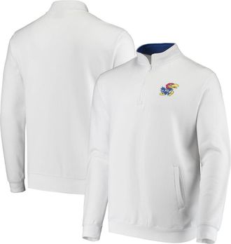 Colosseum Mens Colosseum White Kansas Jayhawks Tortugas Logo Quarter-Zip Jacket at Nordstrom, Size Xxx-Large