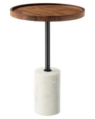 ModWay Amina Round Acacia Wood Side Table