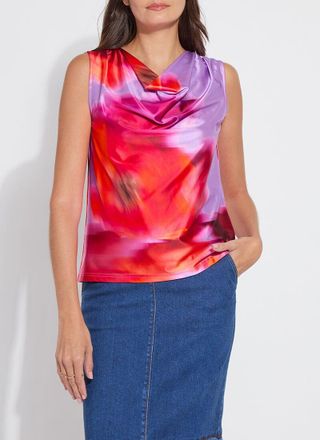 Lyss&eacute; Rosario Draped Printed Top