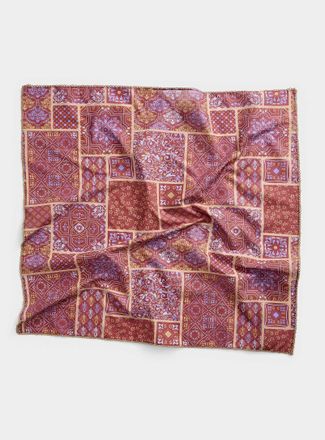 Simons Womens Baroque tile 100% cotton scarf