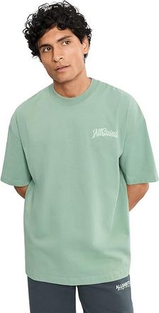 AllSaints Odyssey Short Sleeve Crew Mens T Shirt Spring Green : 2XL, Cotton