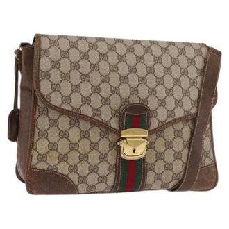 Gucci Pre-owned Cross Body Bags, female, Beige, Size: ONE SIZE Pre-owned Vintage Crossbody Bag
