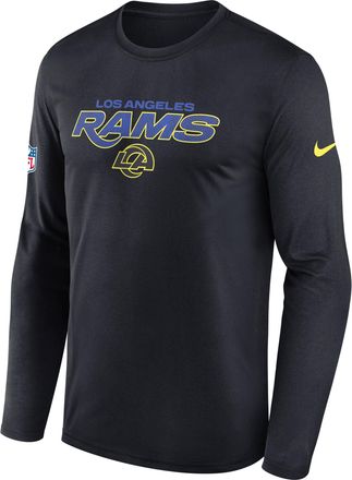 Nike Los Angeles Rams Rivalries Collection Sideline Legend Nike Mens Dri-FIT NFL Long-Sleeve T-Shirt in Blue | 02TJ4FA9X-X5L