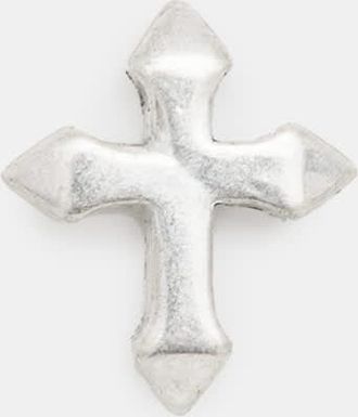 AllSaints Glass Lennox Cross Stud Earring, Size: One Size