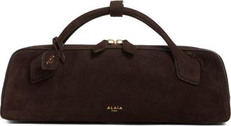 Alaia Le Teckel Suede East/West Clutch in Brun Fume U15 at Nordstrom