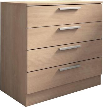 Home Heavenly Cómoda 4 cajones 76x80x40 cm color roble