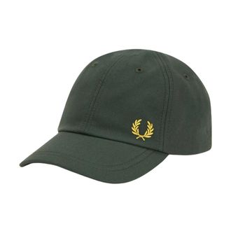 Fred Perry Groene Laurierkrans Baseball Cap - Heren - Petten - Groen - ONE Size - Katoen - Accessoires