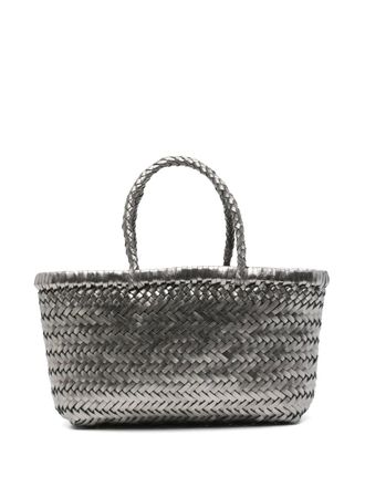 Dragon Diffusion Mini Flat Gora tote bag - women - Leather - OS - Grey
