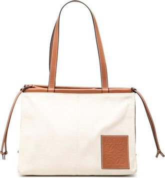 Loewe Pre-owned Loewe Small Canvas Cushion Tote D3XH6QEQ2EOPJAU2