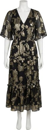 Z Supply Kiera Jacquard Maxi Dress In Black