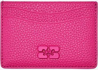Ganni Pink Bou Card Holder in