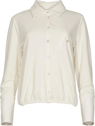 Maicazz Overhemden, Dames, Wit, XS, Leer, Polly Blouse