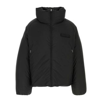 Jacquemus La Doudoune Puffer Jacket - Dames - Jassen - Zwart - Maat: 5XL Leer