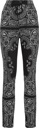 Philipp Plein Super Hoge Taille Jegging Paisley