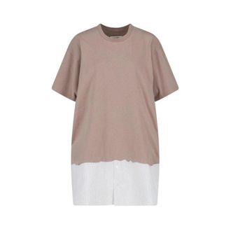 Maison Margiela Mini Dress - female - MM6 Maison Margiela - Tunics - Beige - XS - Blouses & Shirts