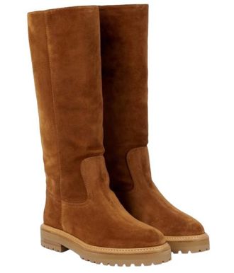 Jimmy Choo London Brown Suede Yomi Boots Size 40.5