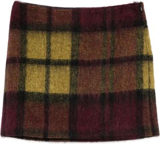 Roberto Collina Minigonna a quadri - F6036 BORDEAUX