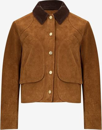 Veronica Beard Kurze Wildlederjacke Walters