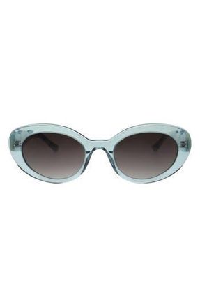 Florence By Mills 52mm Oval Sunglasses in Sea Green at Nordstrom Rack