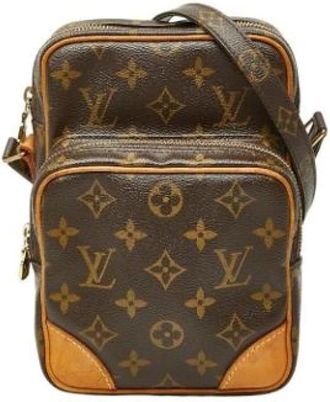 Louis Vuitton Pre-owned Shoulder bag - Dames - Vintage Schoudertas - Bruin - ONE Size - Leer - Vintage