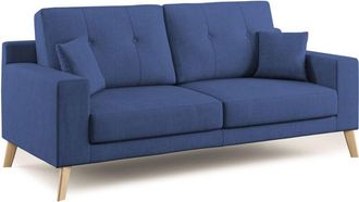 Divani.Store Danish Sof&aacute; Moderno De Tela Suave E Impermeable 166 Cm Azul