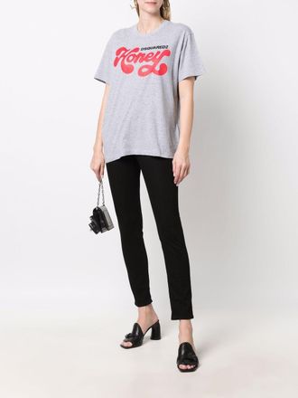 Dsquared2 Womens Black Bull Jennifer Skinny Jeans Cotton - Size EU 38 (Womens)