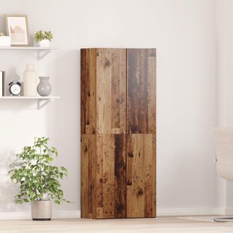 Berkfield Home Highboard Old Wood 60 x 32 x 153 cm - made from engineered wood in Brown