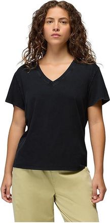 Prana Everyday V-neck T-Shirts Womens Workout Black : LG (Womens 12-14), Cotton
