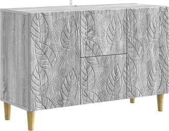vidaXL Aparador Sonoma Gris 89 X 34,5 X 60 Cm Madera De Ingenier&iacute;a Vidaxl