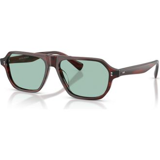 Oliver Peoples 56mm Irregular optical glasses in Brown at Nordstrom