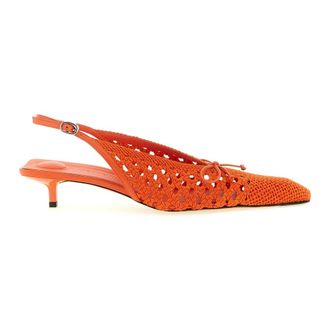 Jacquemus Les Slingbacks Cubisto B - female - Jacquemus - Pumps - Orange - 4 UK - Shoes