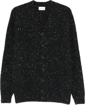 Scaglione Black Wool Cardigan