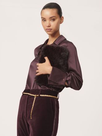 Reiss Gold Twist Chain Belt, M & L