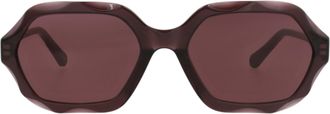 Chlo&eacute; Square-Frame Recycled Acetate Sunglasses