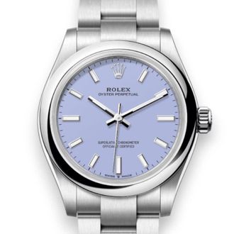 Rolex Oyster Perpetual Automatic Chronometer Purple Dial Ladies Watch M277200-0014