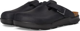 Birkenstock Boston Rugged Mens Shoes Black : EU 43 (US Mens 10-10.5) Wide, Leather