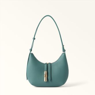 Furla Goccia Borsa A Spalla S Edera Green Verde Pelle Di Vitello Notte + Pelle Di Vitello Sidney Donna