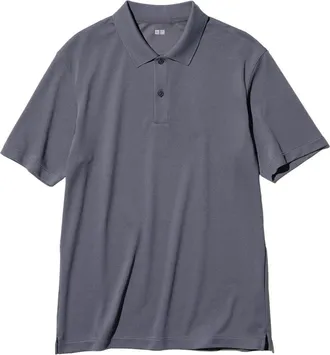 Uniqlo AIRism Polo Shirt Dark Gray 475367-08