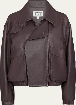 TWP Hunter Bomber Jacket in Dolce Leather