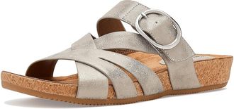 S&ouml;fft Gwenda Womens Sandals Silver/Gold : 6.5 M, Suede/Synthetic