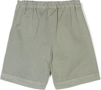 Il Gufo Cotton-Elastane Blend Bermuda Shorts - Green