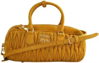 Miu Miu Pre-owned Arcadie Handtas - Dames - Vintage Handtas - Bruin - ONE Size - Leer - Vintage