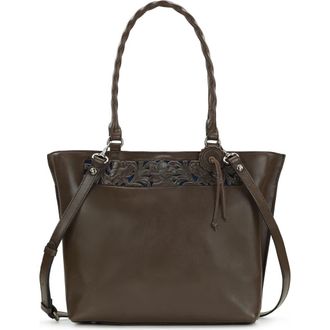 Patricia Nash Adeline Leather Tote Bag in Mushroom at Nordstrom Rack